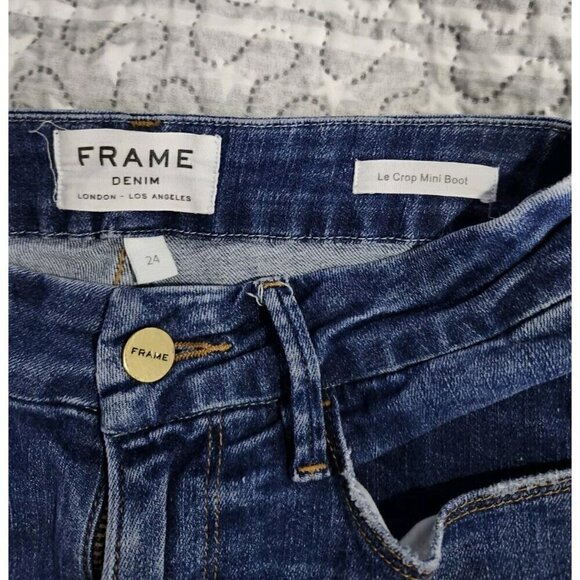 Frame Le Crop Mini Boot 24 Medium Wash - Picture 3 of 6